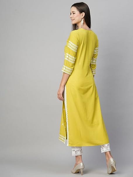MANMAYEE Indian Tunic & Tops Women's Cotton Straight Cut Kurti view 2