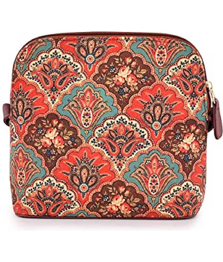 SAKWOODS Sling Bag Canvas Set of 1 ( Multicolor ) view 2