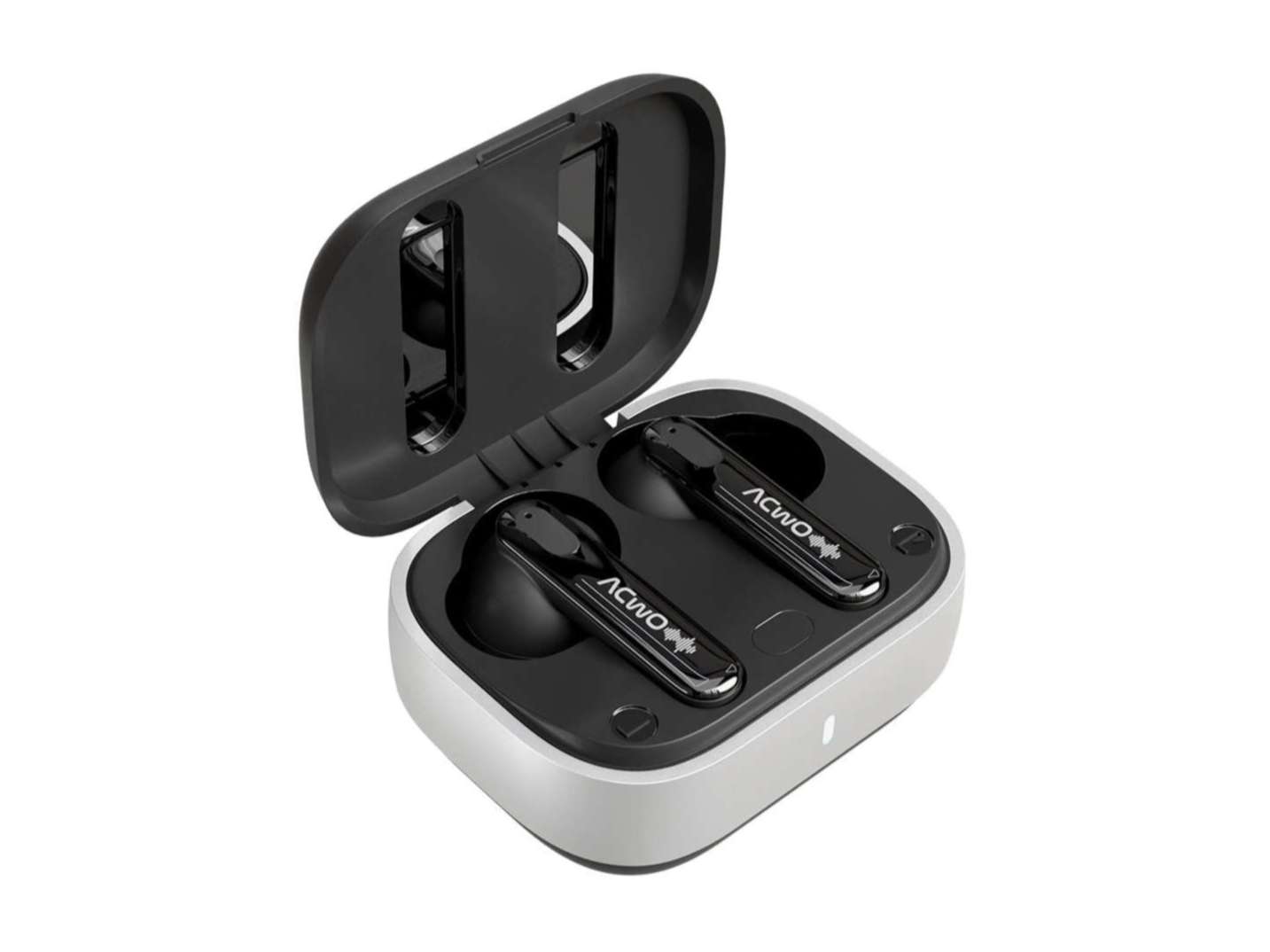 ACwO Decibel, Flagship ANC in-Ear TWS Earbuds, 60Hrs Playtime, Feel The Bass with 13mm Titanized Drivers, 4 Noise Cancellation Mics, Quick Charging - Platinum Black view 2