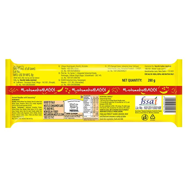 Maggi 2 Minute Masala Noodles 280 Gms view 2
