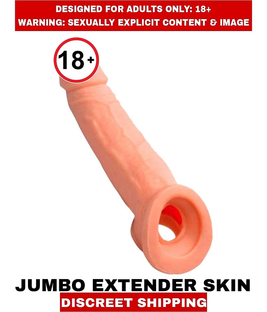 New Adult Concept Perfect Orgasm Experience Jumbo Extenders Pure Silicon Penis Enlargement Extenders Men's Favorites For Men view 2