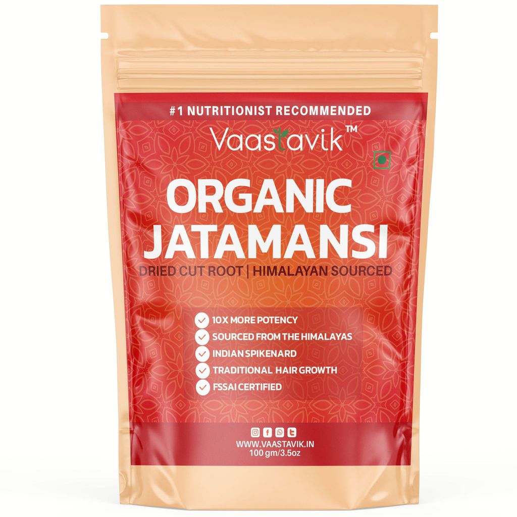 Vaastavik Jatamansi Root Hair Growth Spikenard Nardostachys Balchar herb 100gm
