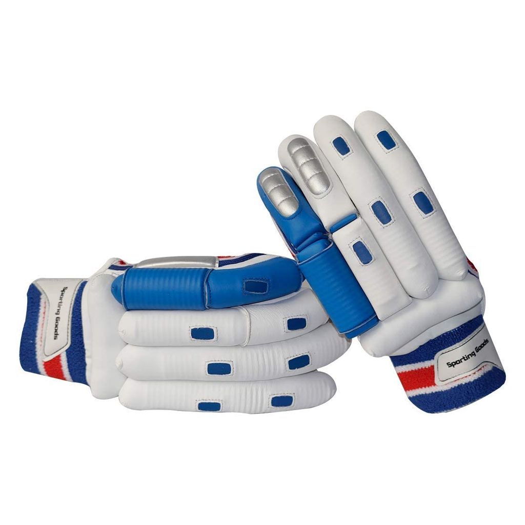 virat kohli Platinum Series | Right Handed | Men Size | Premium Hand Crafted Leather Palm Batting Gloves (Blue) view 2