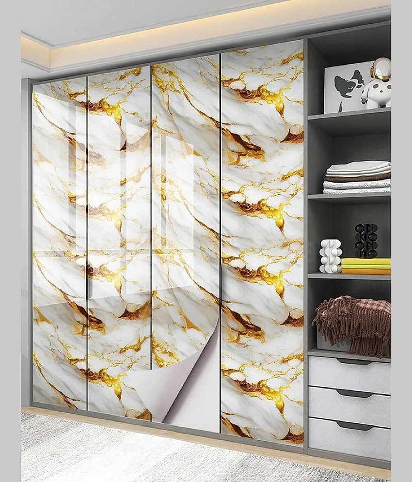 white gold marble foil wallpaper, white gold marble wallpaper roll, marble foil paper sticker, self adhesive marble wallpaper, peel and stick marble wall sticker, waterproof marble foil paper, kitchen bedroom wall decor, luxury marble contact paper view 2