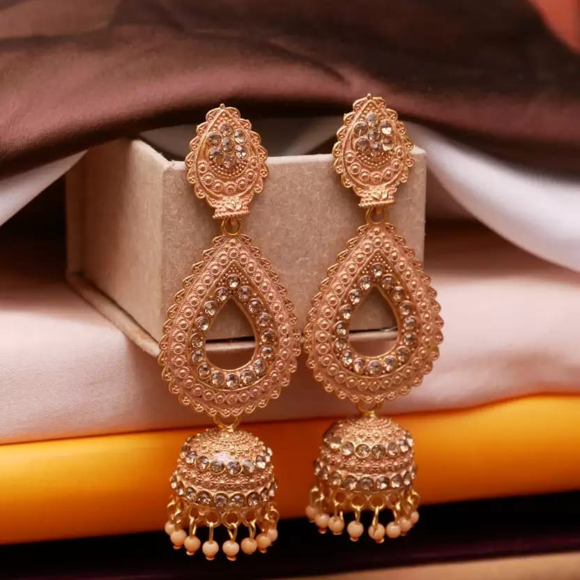 Women and Girls Alloy Jhumki Earring view 2