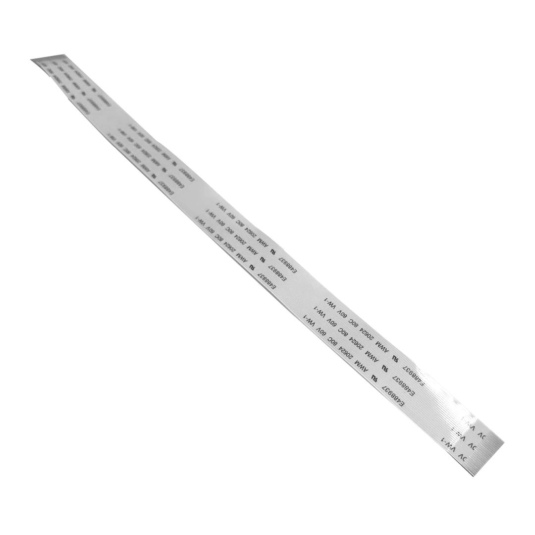 24 Pin 0.5mm Pitch 200mm Same Side Connection FFC Ribbon Flexible Flat Cable view 2