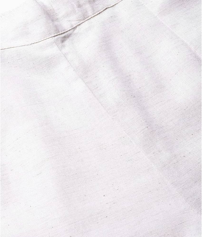 Juniper - Off White Rayon Slim Fit Women's Casual Pants ( Pack of 1 ) view 2