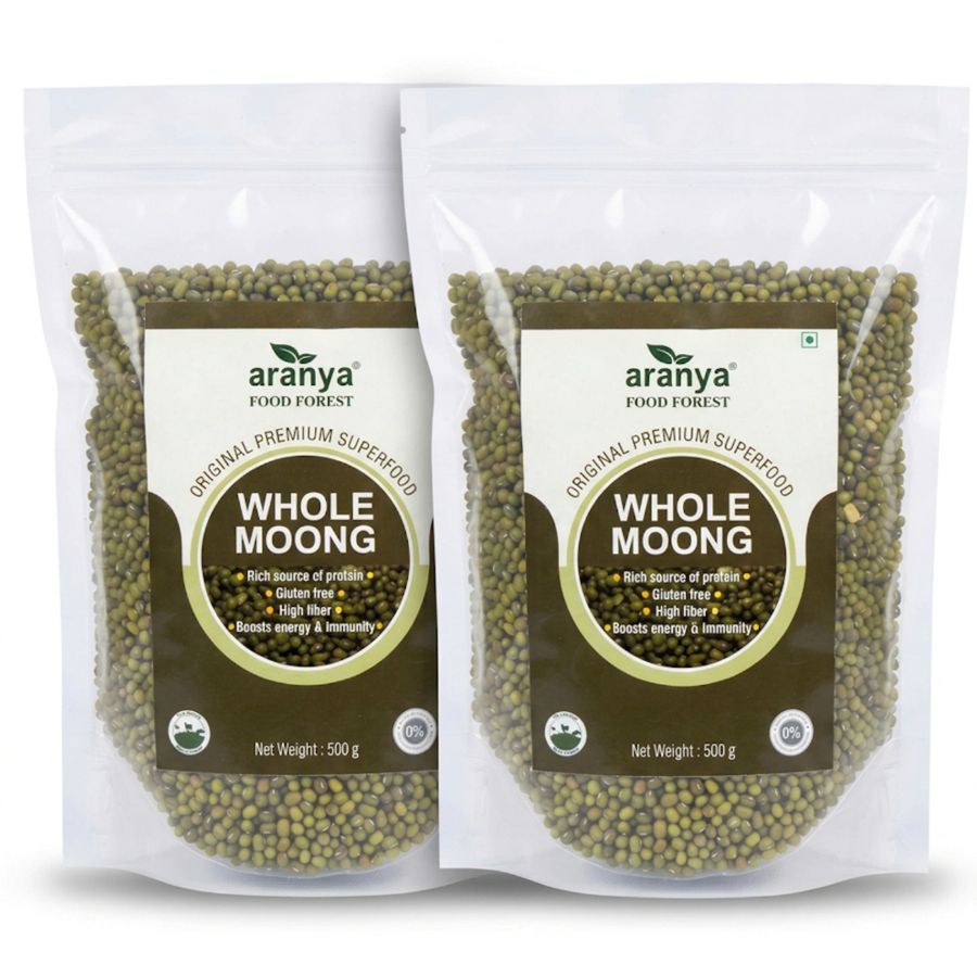 ORGANIC SABUT MOONG PACK OF 2 - 1000 gm view 2