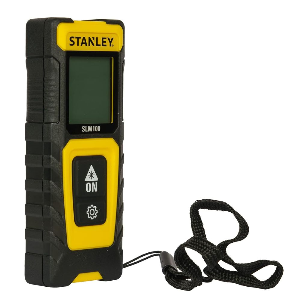 Stanley Cordless Laser Distance Measurer for Distance Area and Volume Measurement with Color Screen for Home, DIY & Professional Use 30M Laser Distance Measurer, STHT77100-0 view 2