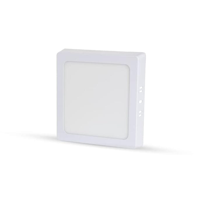 Surface Mounted LED Light for Ceiling, 22-Watt Panel Light with IP50 Dust Proof, White Light for Indoor Use at Home and Office, Fancy Square LightsPack of 1, metal view 2