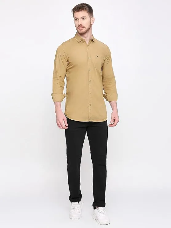 Grandstitch Men Regular Fit Solid Spread Collar Casual Shirt view 2