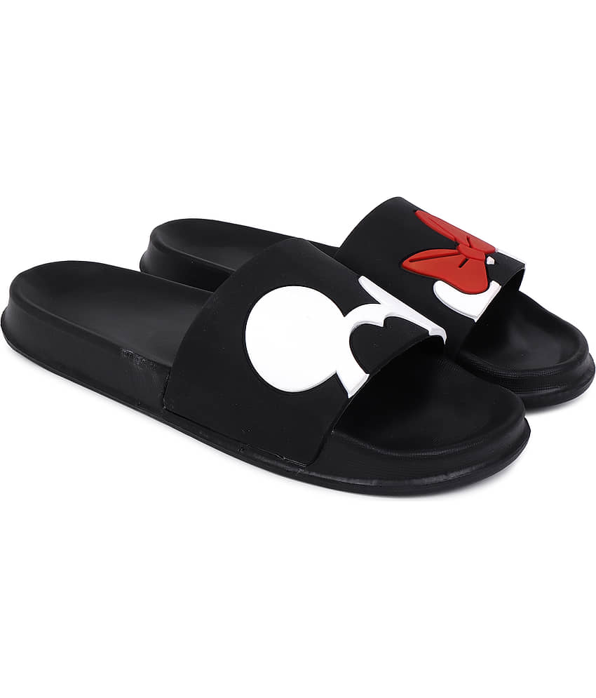 KAPANI Black Women's Slide Flip flop view 2