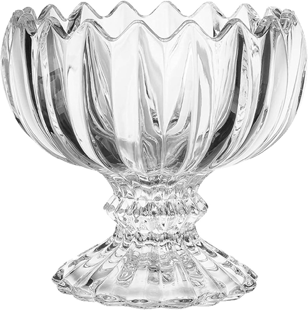 Ice Cream Bowls | Crystal Glass Cups | Sweets Serving Bowls use for Desserts, Milkshak, Fruit, Falooda, Coffee and Pudding Nuts | Pack of 6 | view 2