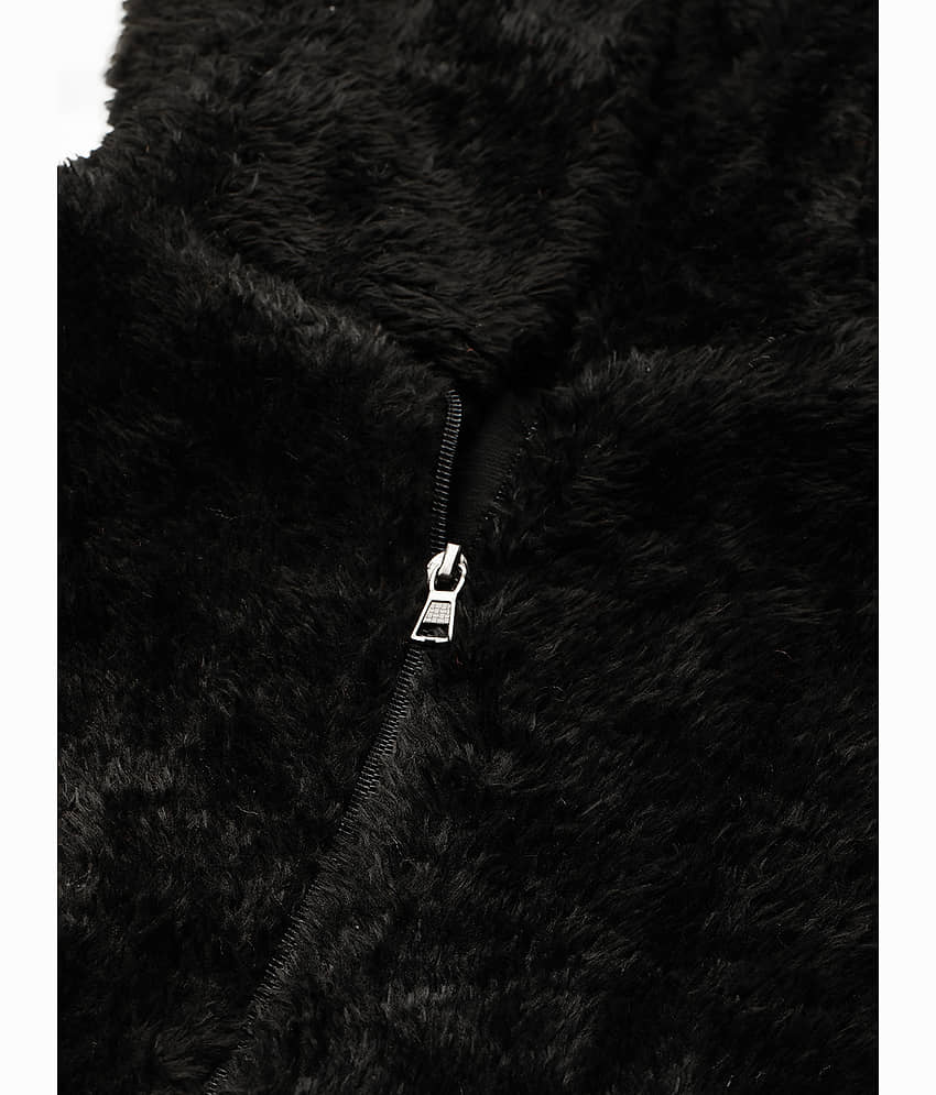 Aarika Women Hooded Regular Jacket ( Black ) view 2