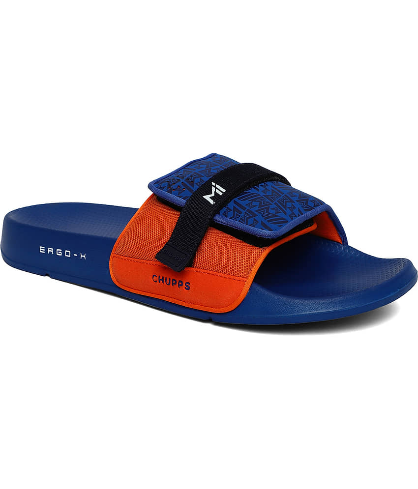 CHUPPS Orange Men's Slide Flip Flop view 2