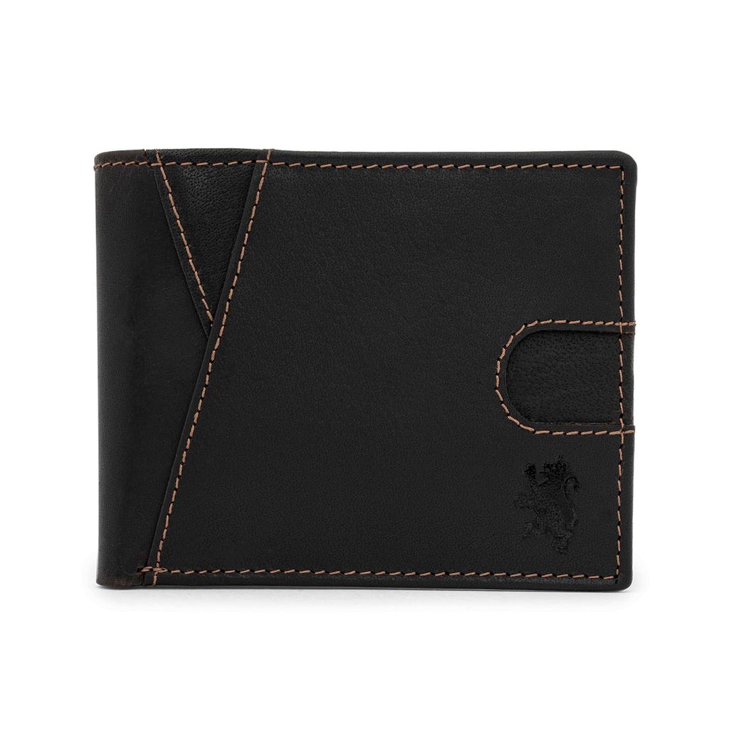 Red Tape Brown Men's Bifold Leather Wallet with RFID Blocking | Slim Genuine Leather Wallet for Men with Card Slots, Secret Pocket & Currency Compartment