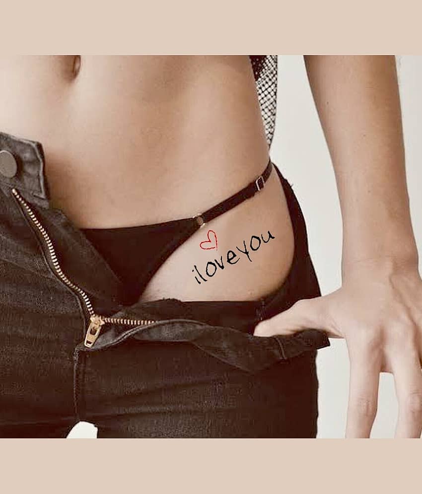 The Canvas Arts Honeymoon Realistic Look Temporary Tattoo Adults Body Tattoo view 2