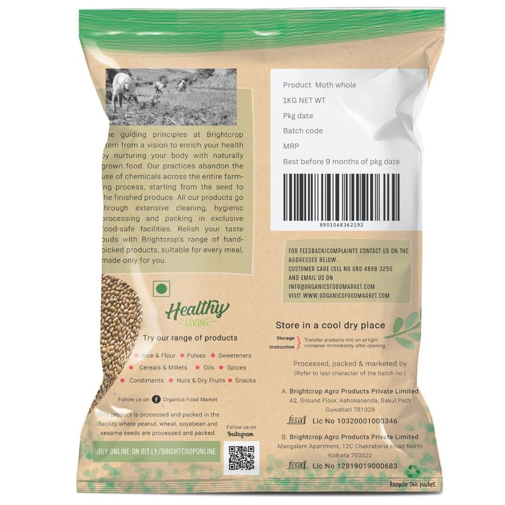 Matki, Moth (Whole) 1Kg Pack view 2