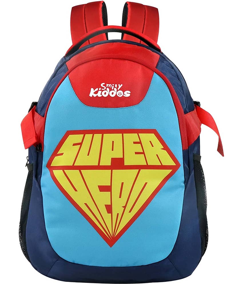smilykiddos bag 20 Ltrs Blue Polyester College Bag view 2