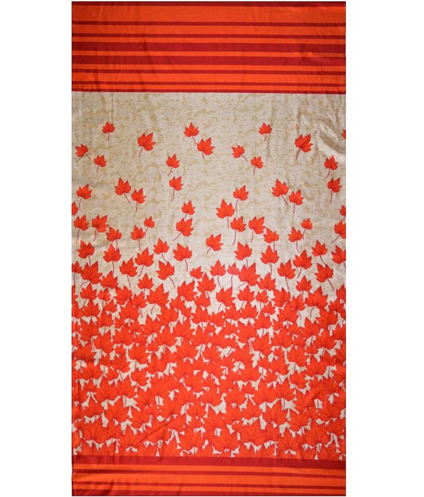Home Sizzler Single Door Semi-Transparent Eyelet Polyester Curtains Rust (2pc, 4Ft X 7 Ft) view 2