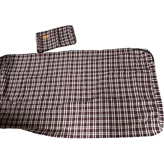 Todani Jems Zippered Single Size Mattress Cover (Brown) view 2