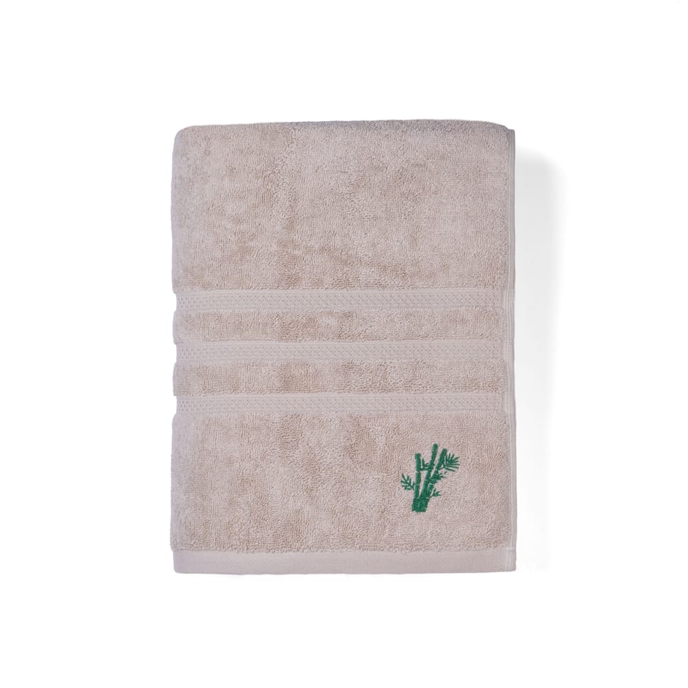 Feather & Spun Bamboo Cotton Bath Towel | Lavender Fragrance | Oeko-TEX® Standard 100 | Anti Microbial | Fade Resistant | Double Needle Stitch | 600 GSM - 76 cms x 137 cms view 2