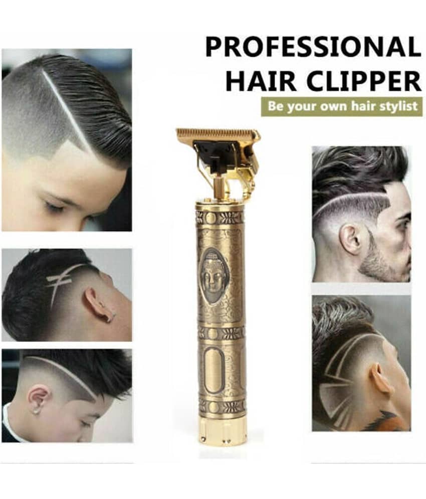 VEVO Metal HairTrimmer Gold Cordless Beard Trimmer With 60 minutes Runtime view 2