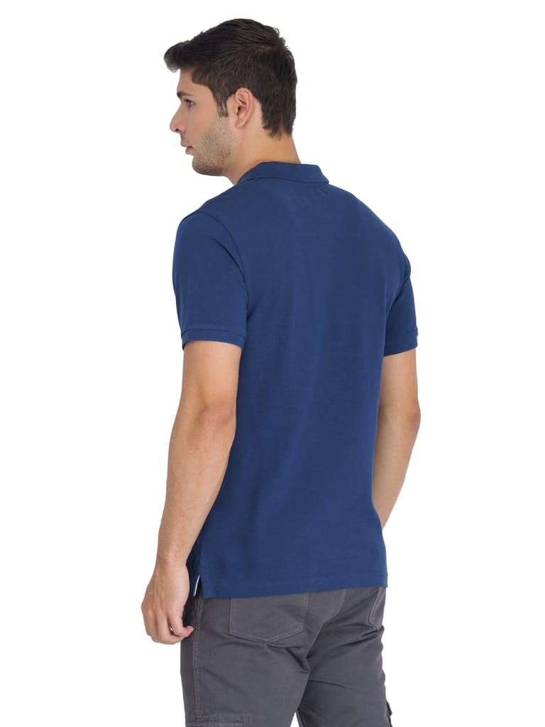 Solid Polo Shirt - WASHED PETROL view 2