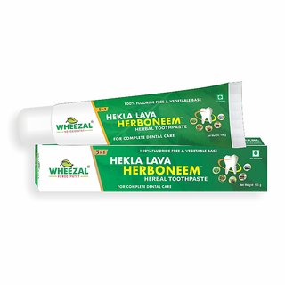 WHEEZAL HEKLA LAVA HERBONEEM TOOTH PASTE (pack of 4)