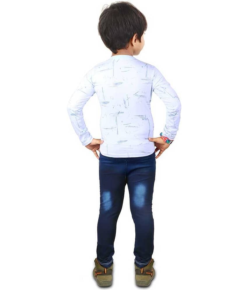 vanraj Pack of 1 Boys Cotton Blend T-Shirt & Pants Set ( Multicolor ) view 2