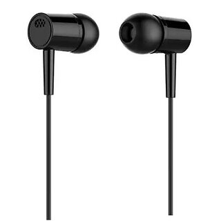 Unv Vnp Wired In Ear Earphone Black, Handsfree, Earbuds With Mic Button For Music Call Control ,Compatible With All Smart Phones. view 2