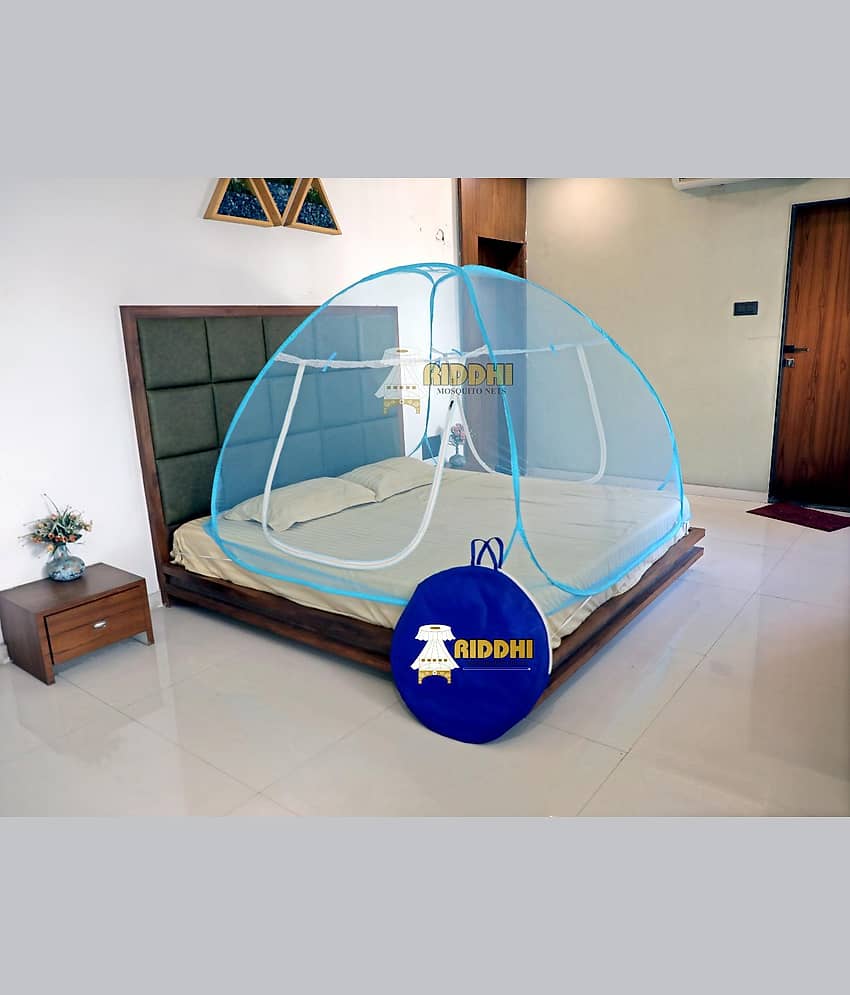Riddhi Mosquito Net - Blue Polyester Tent Mosquito Net ( Pack of 1 ) view 2