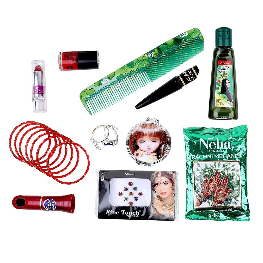 DOKCHAN MATA shringar kit/Suhag Kit/Devi Shringars for All Festival Season Steel view 2