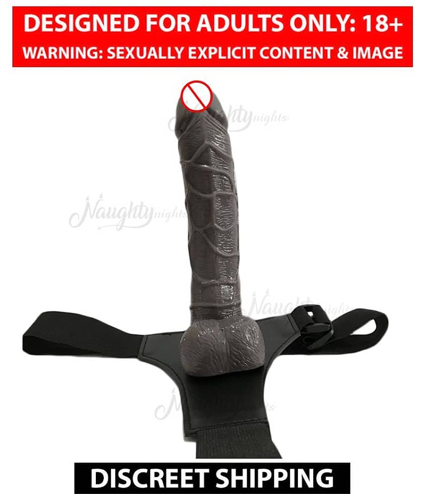 8 Inch Strap On Wearable Flexible Dildo Penis Sex Toys For Women By Naughty Nights view 2