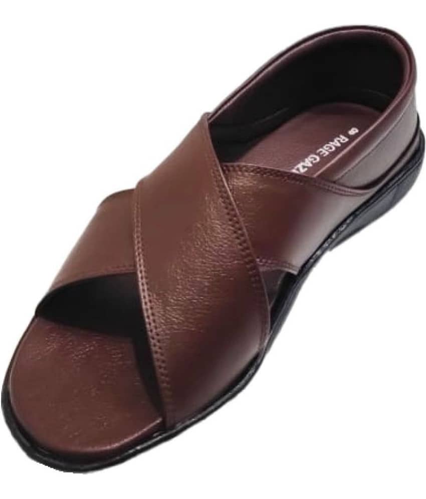 RAGE GAZE - Brown Men's Sandals view 2