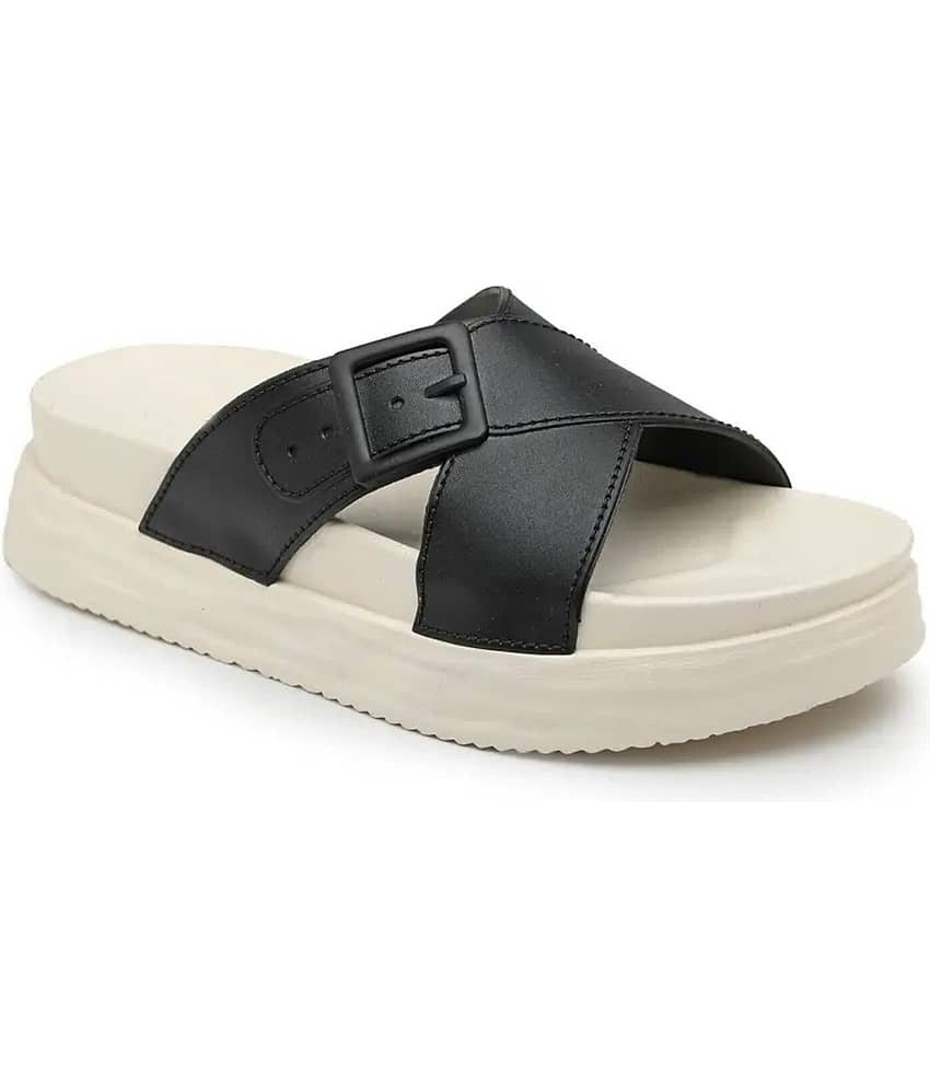 Monoction Black Women's Slide view 2