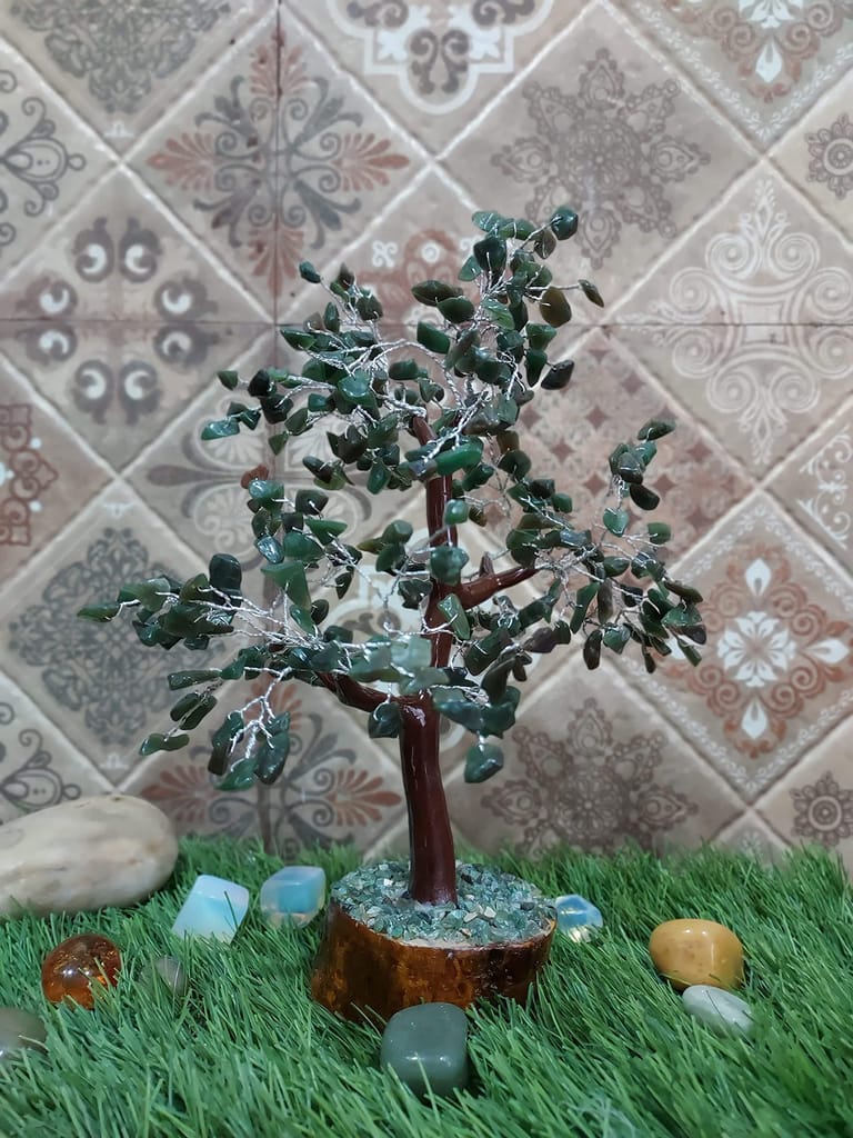 KITREE ENERGISED Green Aventurine Crystal Tree 300 Beads (Color Green) view 2