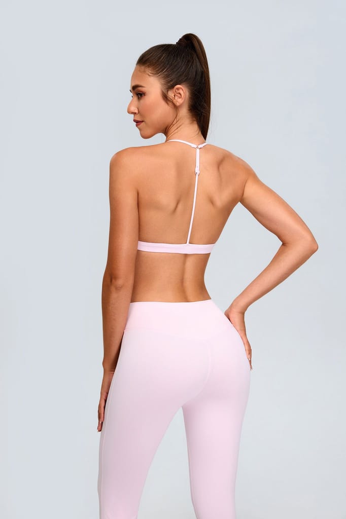 Sydney Pink Sports bra view 2