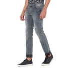 Mufti Light Grey Super Slim Fit Original Stretch Jeans view 2