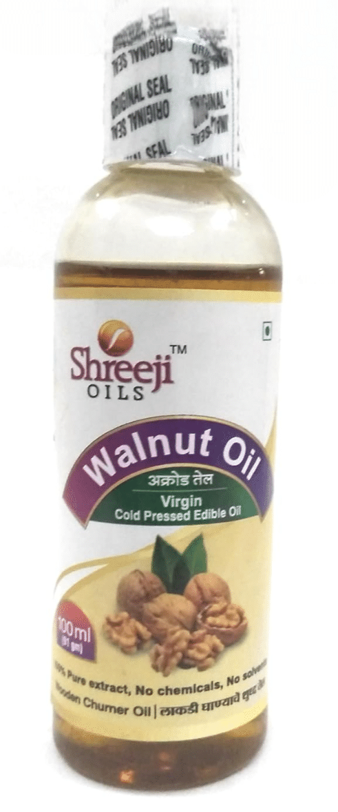 Shreeji Oils Walnut Virgin Cold Pressed Edible Oil, 100 ml view 2