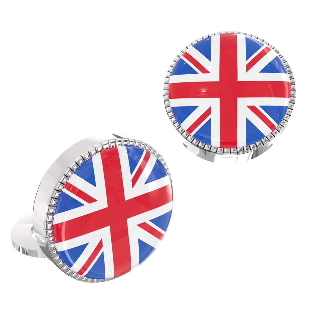 The Smart Buttons - Shirt Button Cover Cufflinks for Men - England Flag Style view 2