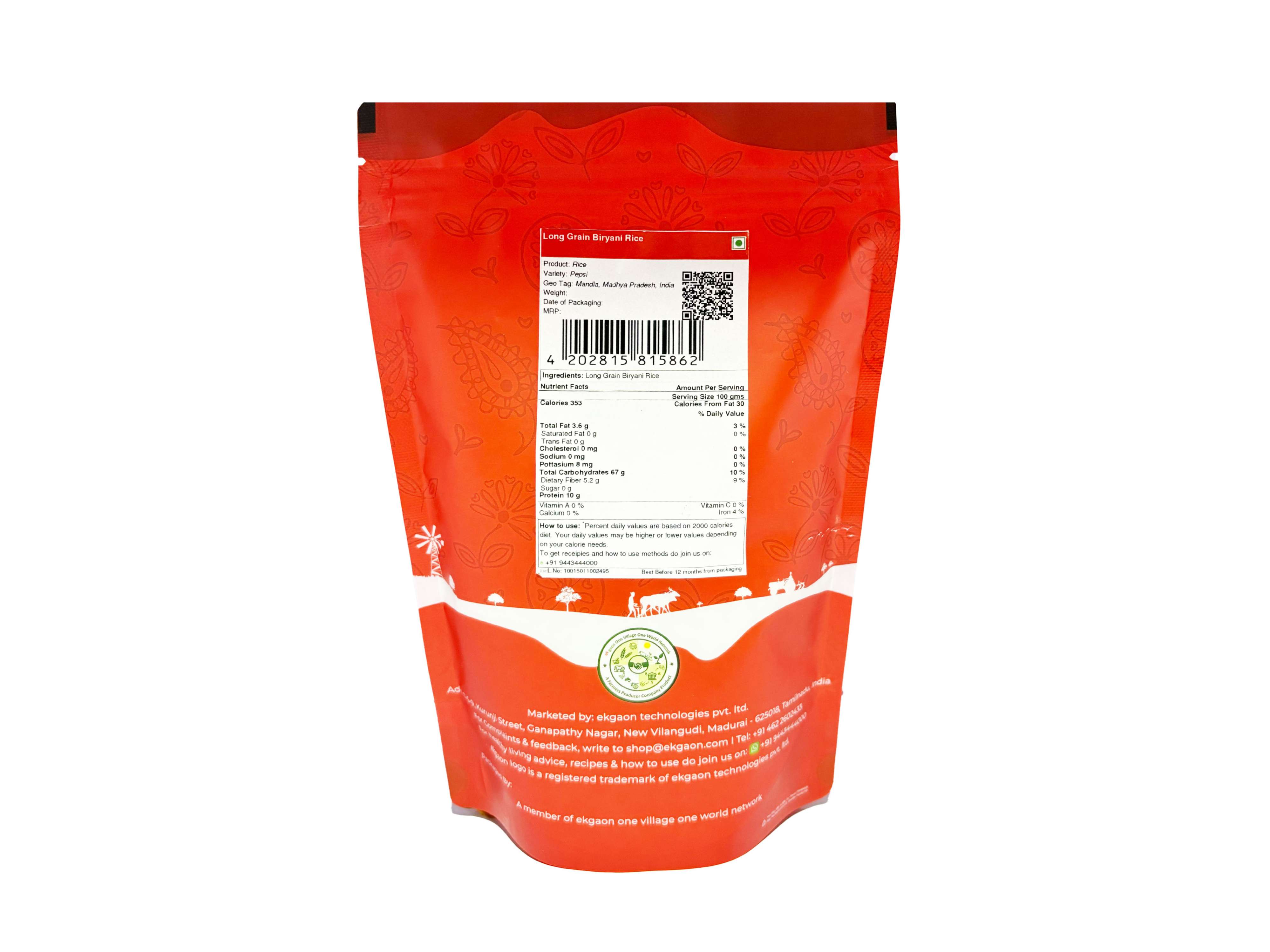 Ekgaon Long Grain Biryani Rice (1Kg) view 2