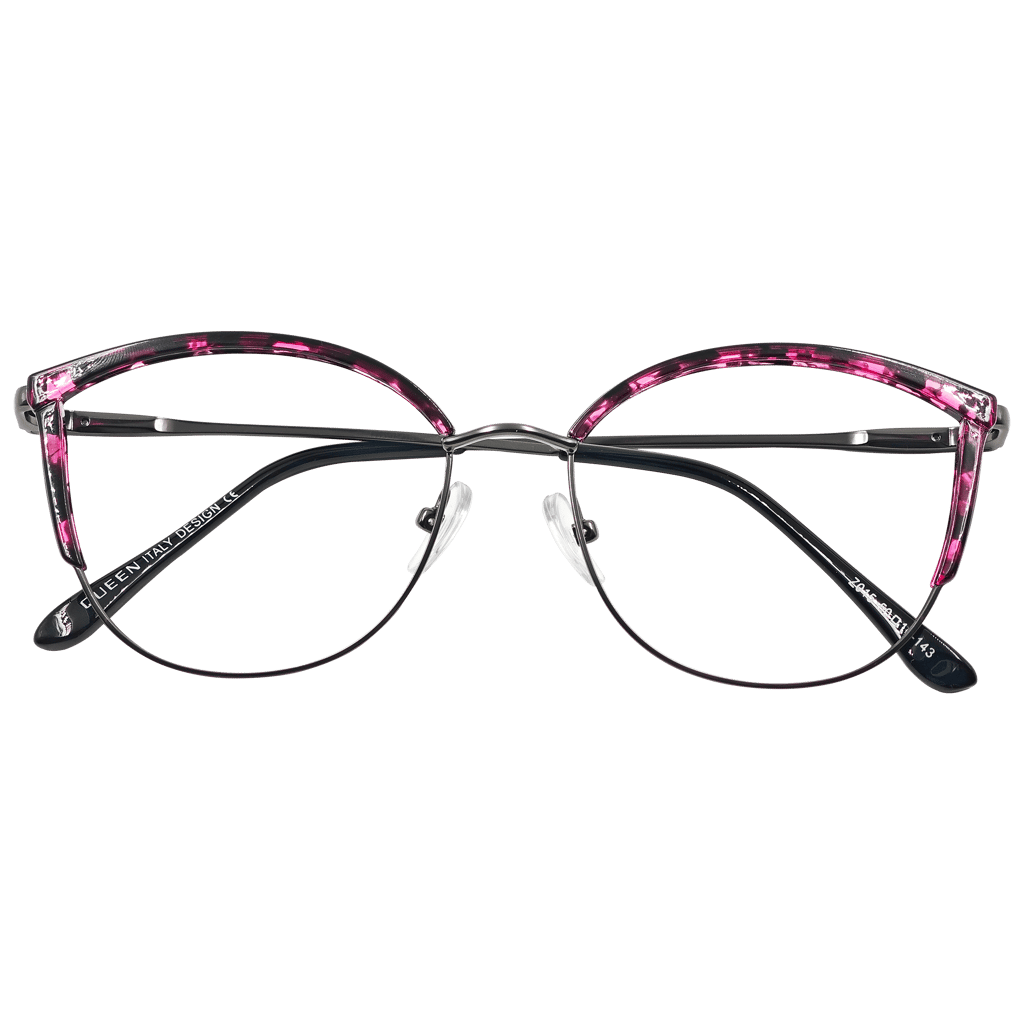 Butterfly Blue Spectrum Metal Floral Eyeglasses view 2