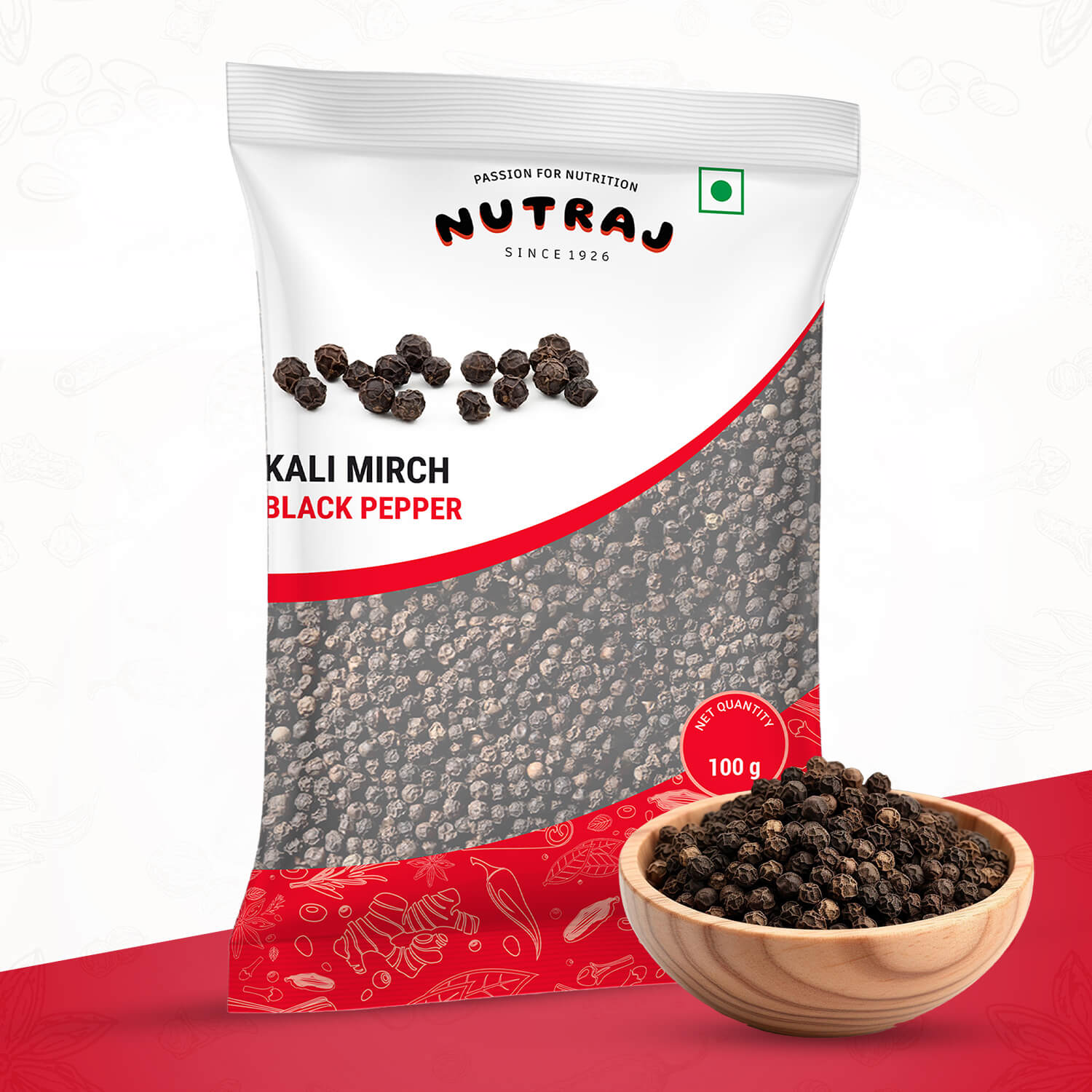 Nutraj Black Pepper (Kali Mirch) 100 gm view 2