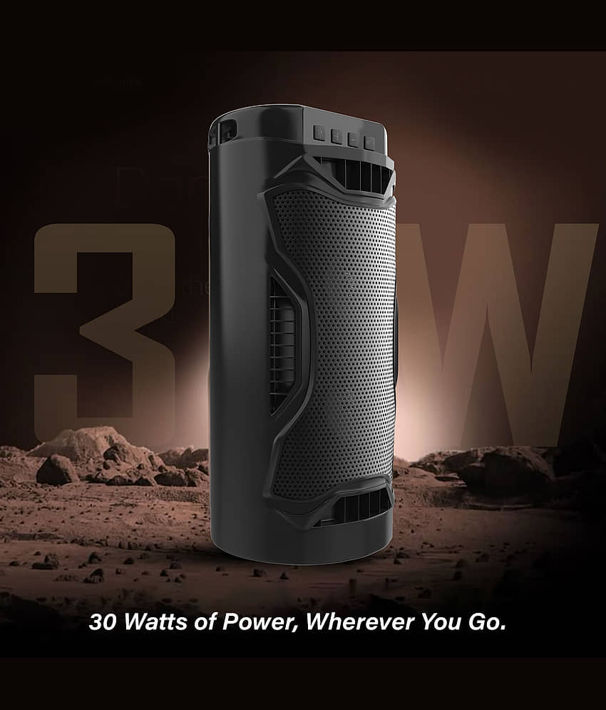 V WORTEX MOON 30 W Bluetooth Speaker Bluetooth v5.0 with USB,SD card Slot,Aux Playback Time 5 hrs Black view 2