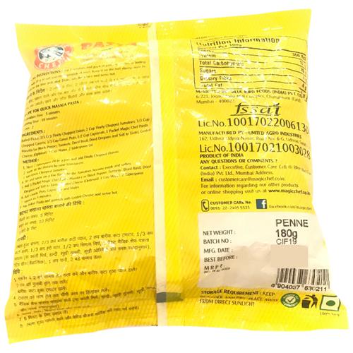 Magic Chef Penne Pasta, 180 gm view 2