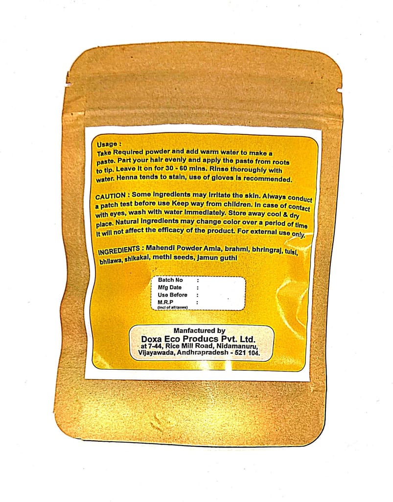 Lenora Natural Black Henna Powder for Hair Dye and Hair Care view 2