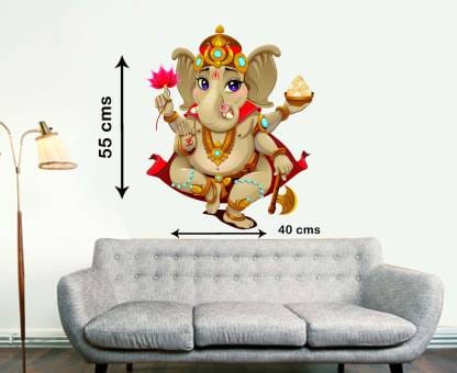 HAPPY GANESH SMALL WALL STICKER view 2