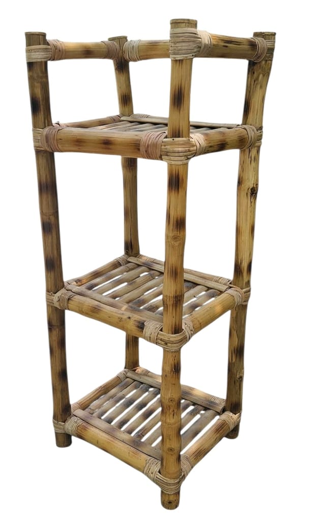 Bamboo Bookshelf – 3 Tier view 2