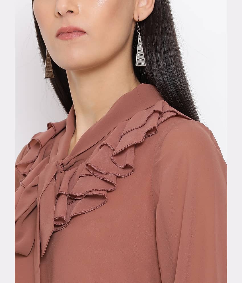 ALL WAYS YOU Women's Polyester Regular Top ( Brown ) view 2